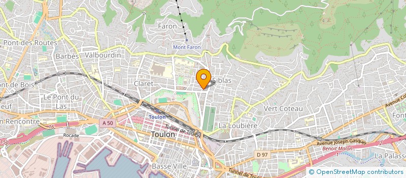 localisation de l'entreprise SARL RAYNAUD VOYAGES à TOULON