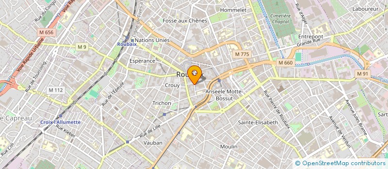 localisation de l'entreprise SARL RAYONNAGES DE FRANCE à ROUBAIX