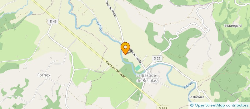localisation de l'entreprise SARL RBF à LA BASTIDE-DE-BESPLAS