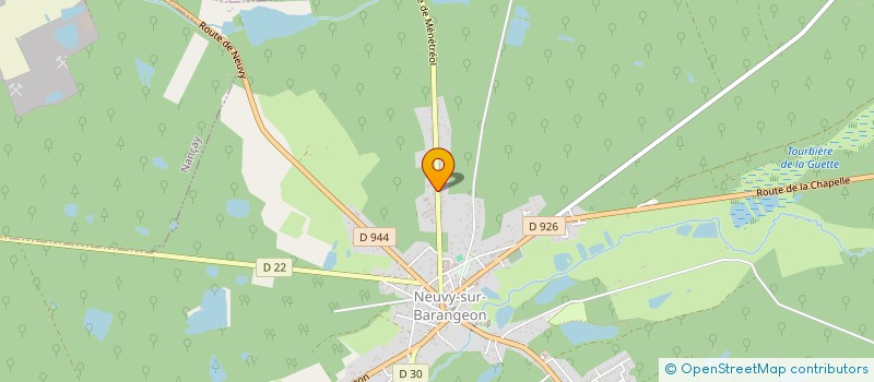 localisation de l'entreprise SARL RBTP à NEUVY-SUR-BARANGEON