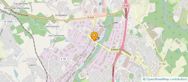 localisation de l'entreprise SARL RC4B à LIMOGES