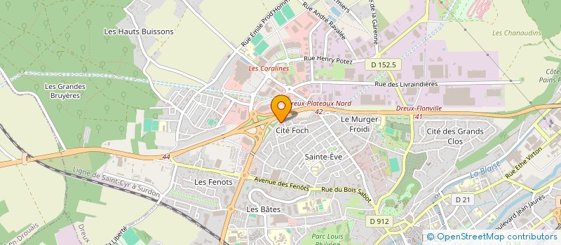 localisation de l'entreprise SARL RDG PLAC à DREUX