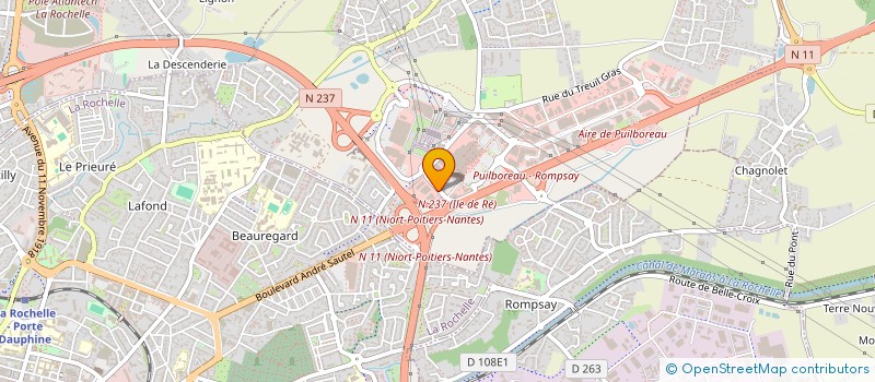 localisation de l'entreprise SARL RDP LA ROCHELLE  PUILBOREAU