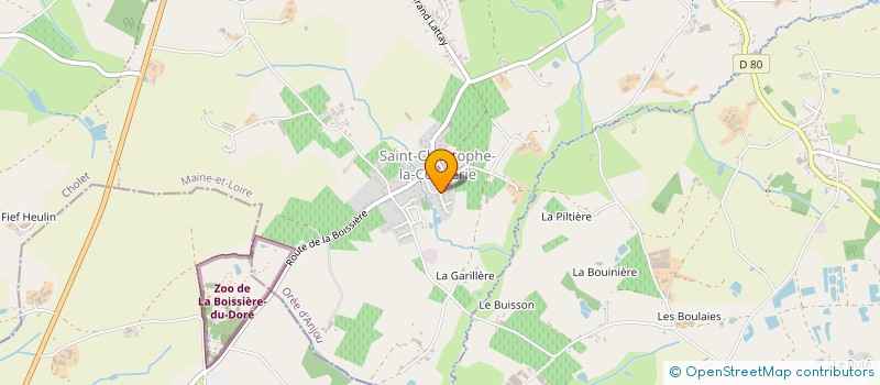 localisation de l'entreprise SARL RDV DROUET  OREE-D'ANJOU