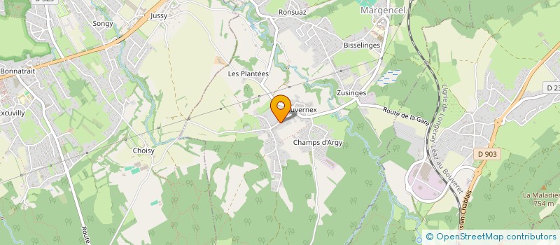 localisation de l'entreprise SARL REBAY KEVIN  MARGENCEL