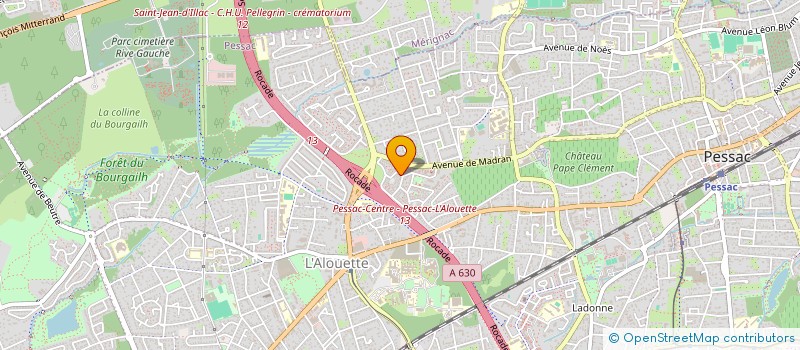 localisation de l'entreprise SARL REBILLET-GARRY  PESSAC