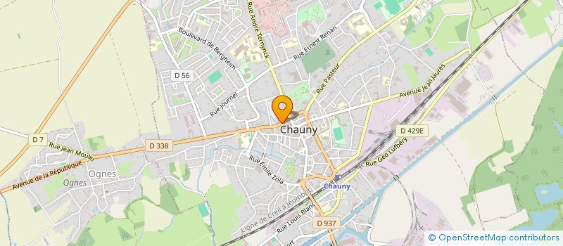 localisation de l'entreprise SARL RECRE A FORMES à CHAUNY