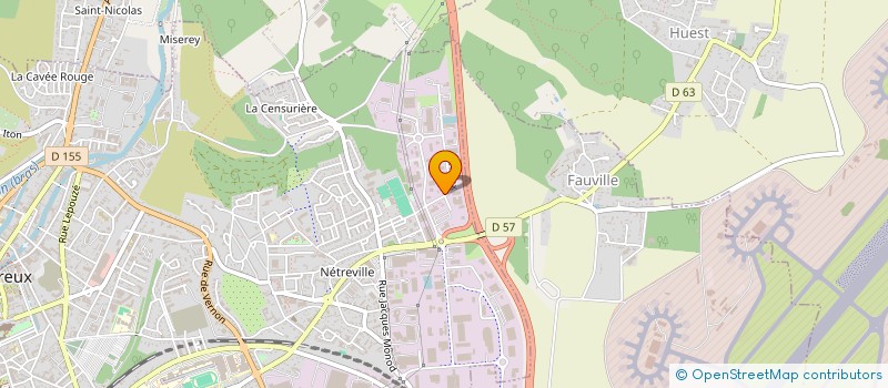 localisation de l'entreprise SARL RECYCLAGE PIERRE ROUX  EVREUX