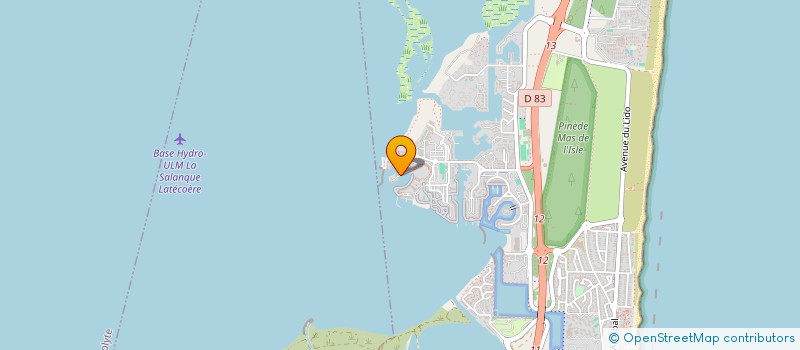 localisation de l'entreprise SARL RED SOX  LE BARCARES