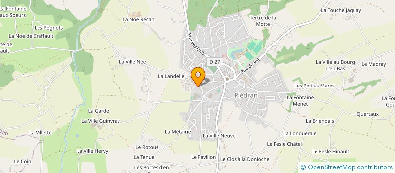 localisation de l'entreprise SARL REDON DRONIOU  PLEDRAN