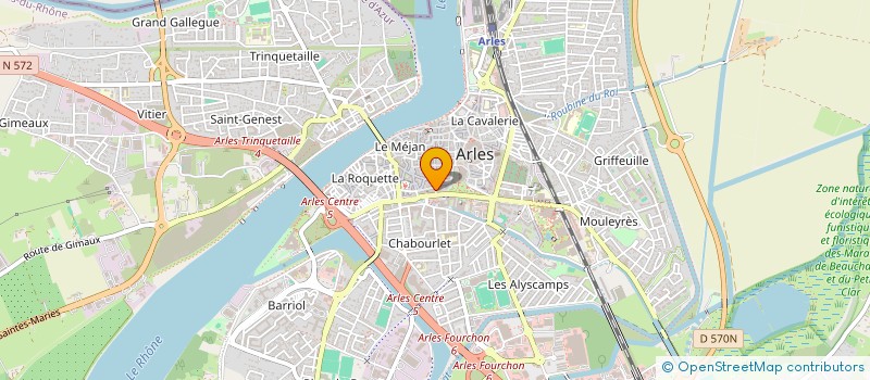 localisation de l'entreprise SARL REFLETS D'INTERIEUR à ARLES