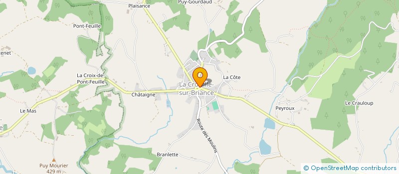 localisation de l'entreprise SARL REGAUDIE ENERGIE à LA CROISILLE-SUR-BRIANCE