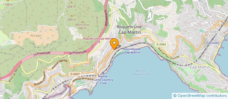 localisation de l'entreprise SARL REGENCY à ROQUEBRUNE-CAP-MARTIN