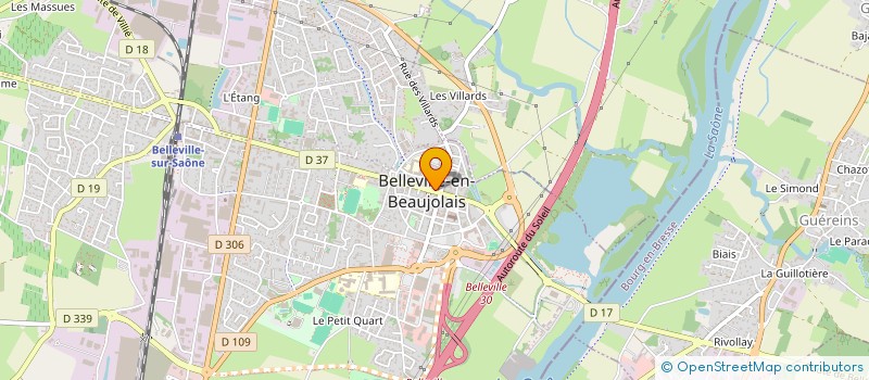 localisation de l'entreprise SARL REGIE DES 4 RUES à BELLEVILLE-EN-BEAUJOLAIS