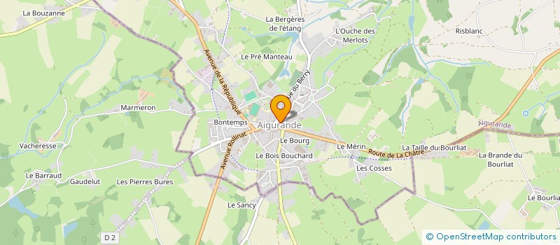 localisation de l'entreprise SARL REGINAUD à AIGURANDE