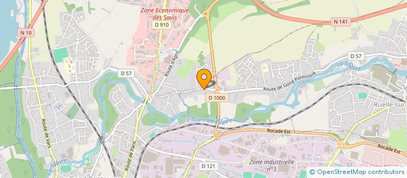 localisation de l'entreprise SARL REGION SERVICE à RUELLE-SUR-TOUVRE
