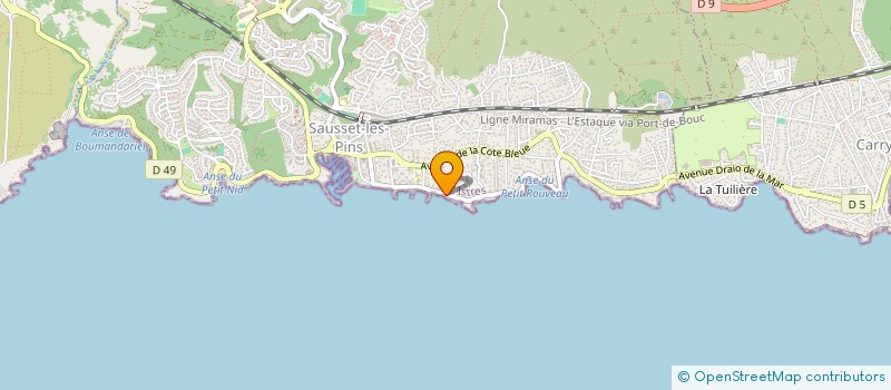 localisation de l'entreprise SARL REGIS  SAUSSET-LES-PINS