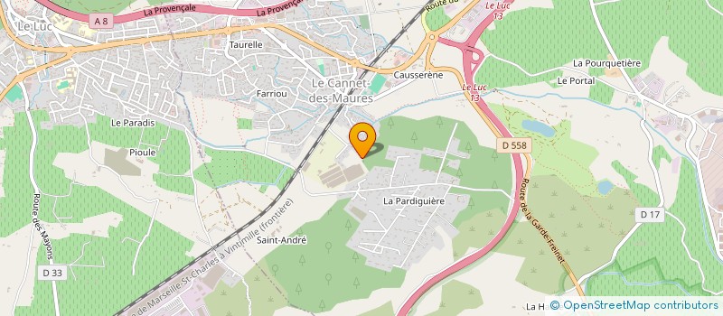 localisation de l'entreprise SARL REGIS DULBECCO à LE LUC