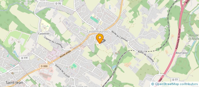 localisation de l'entreprise SARL REGIS ELECTRICITE GENERALE  SAINT-GENIES-BELLEVUE