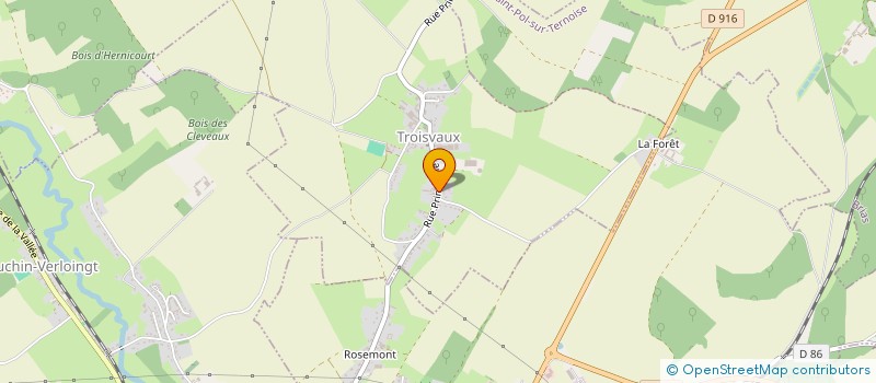 localisation de l'entreprise SARL REGIS LECAS  TROISVAUX