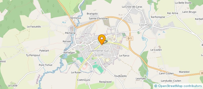 localisation de l'entreprise SARL REGNIER à GUEMENE-SUR-SCORFF
