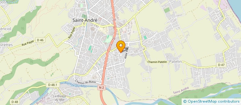 localisation de l'entreprise SARL REHAULT JM à SAINT-ANDRE