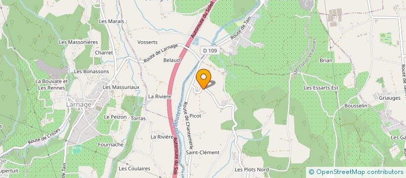 localisation de l'entreprise SARL REILLE FRUITS  MERCUROL-VEAUNES