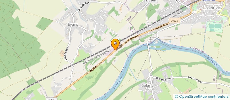 localisation de l'entreprise SARL RELAIS 73  EVANS