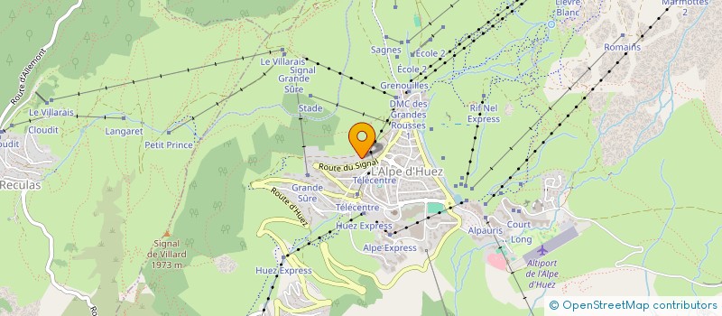 localisation de l'entreprise SARL RELAIS DE L'OISANS  HUEZ