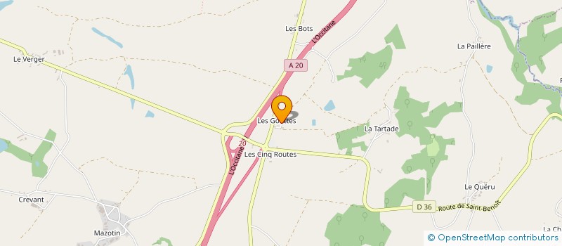 localisation de l'entreprise SARL RELAIS DES CINQ ROUTES à PARNAC