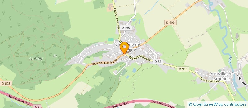 localisation de l'entreprise SARL RELAIS DES COQS DORES à CLERMONT-EN-ARGONNE
