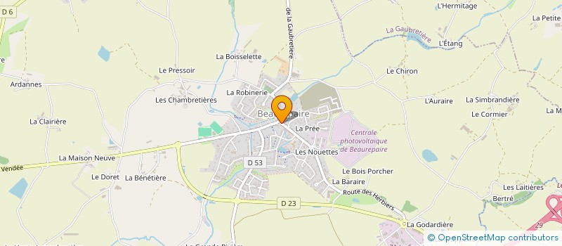 localisation de l'entreprise SARL REMIGEREAU à BEAUREPAIRE