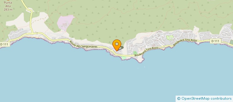localisation de l'entreprise SARL REMORQUAGE INSULAIRE  AJACCIO