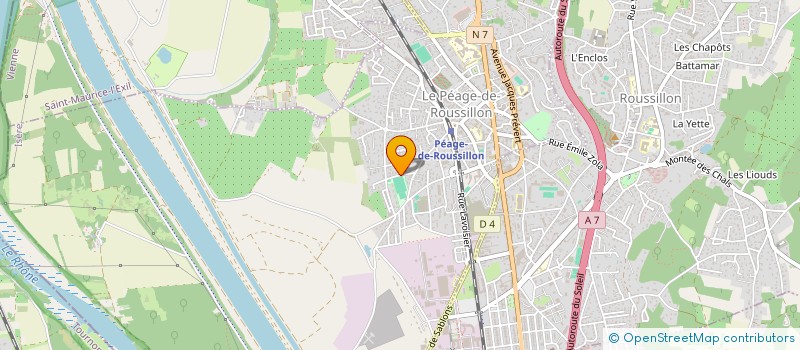 localisation de l'entreprise SARL RENAISSANCE  LE PEAGE-DE-ROUSSILLON