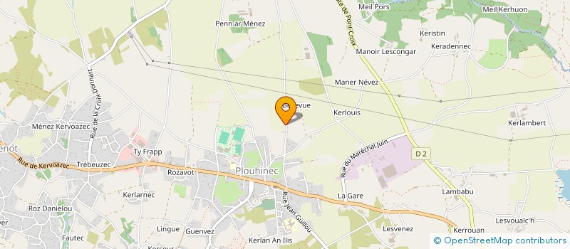 localisation de l'entreprise SARL RENATE TRABER  PLOUHINEC