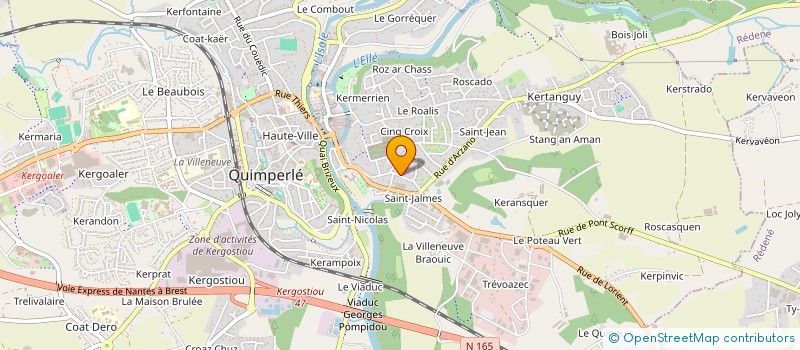 localisation de l'entreprise SARL RENAUD GILIS à QUIMPERLE