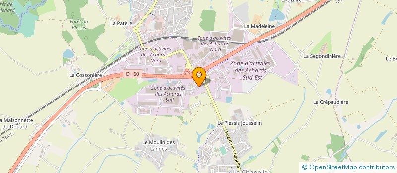 localisation de l'entreprise SARL RENAUD - TRAVAUX PUBLICS  LES ACHARDS