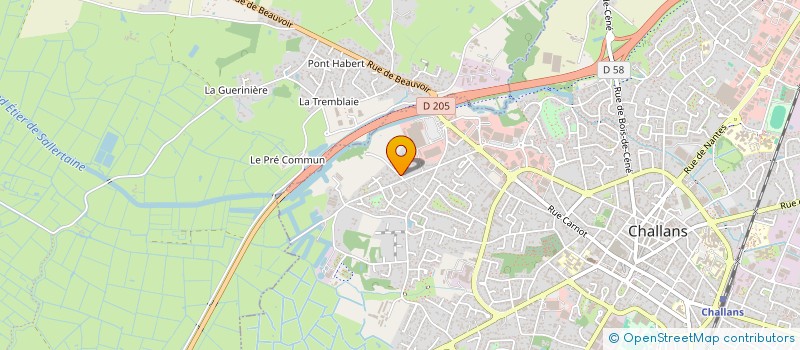 localisation de l'entreprise SARL RENAUDINEAU à CHALLANS