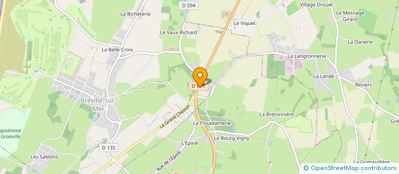 localisation de l'entreprise SARL RENAULT à BREVILLE-SUR-MER