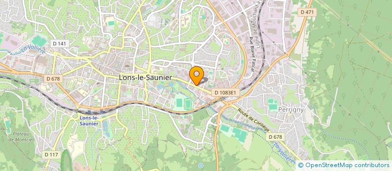 localisation de l'entreprise SARL RENE HERBST à LONS-LE-SAUNIER