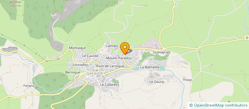 localisation de l'entreprise SARL RENE PUJOL à LACAUNE