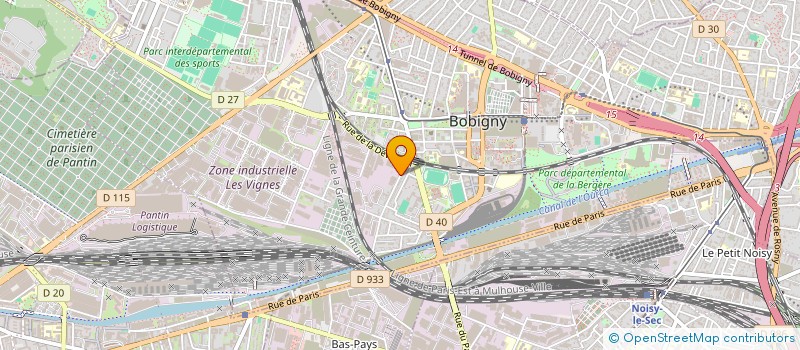 localisation de l'entreprise SARL RENIER  BOBIGNY