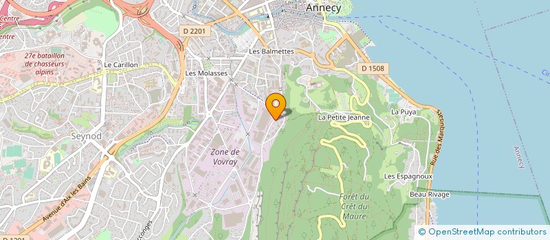 localisation de l'entreprise SARL RENO DEVELOPPEMENT à ANNECY