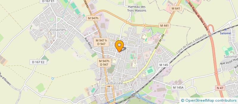 localisation de l'entreprise SARL RENOV  LA BASSEE