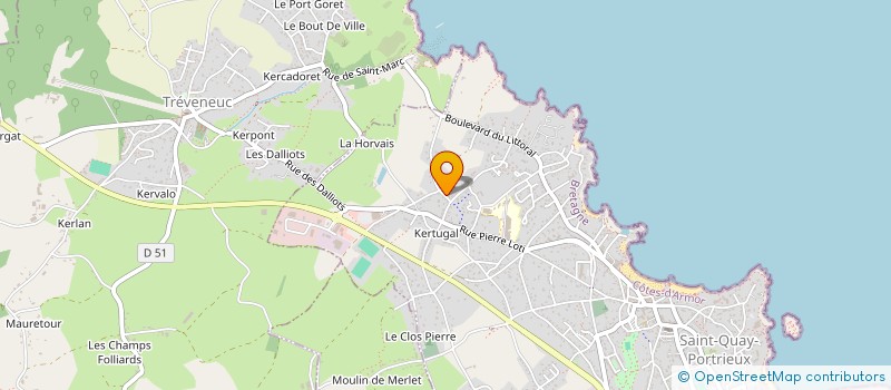 localisation de l'entreprise SARL RENOV BAT à SAINT-QUAY-PORTRIEUX