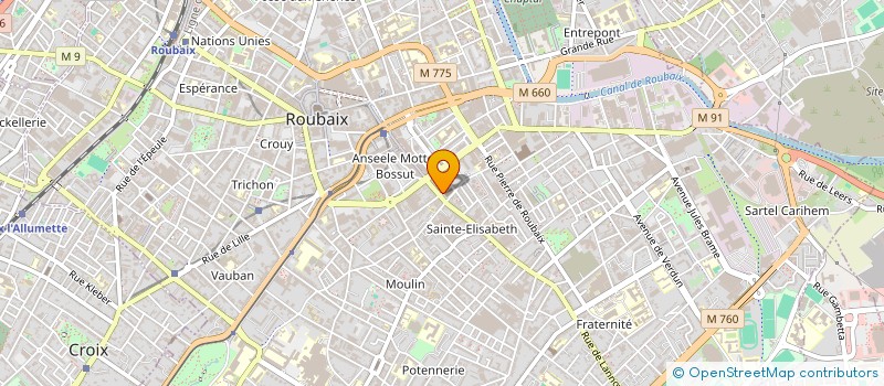 localisation de l'entreprise SARL RENOV & BATI  ROUBAIX