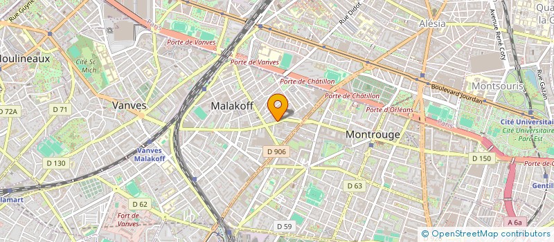 localisation de l'entreprise SARL RENOV'PIECES AUTO à MALAKOFF