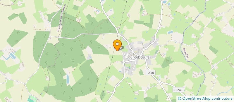 localisation de l'entreprise SARL RENOVATION 72  COURCEBOEUFS