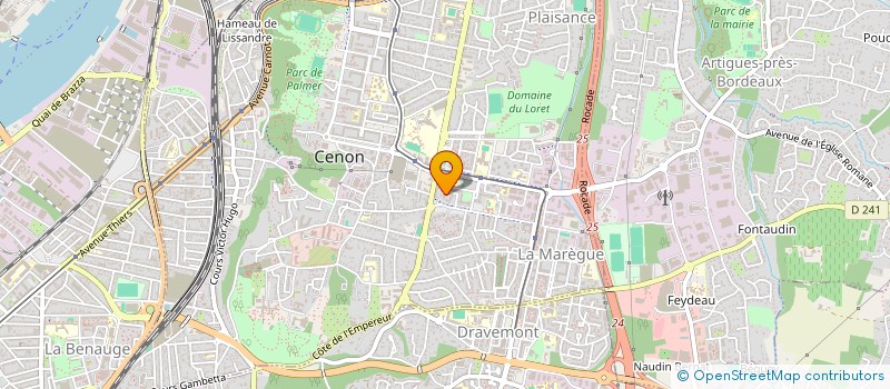 localisation de l'entreprise SARL RENOVATION COUVERTURE ETANCHEITE  CENON