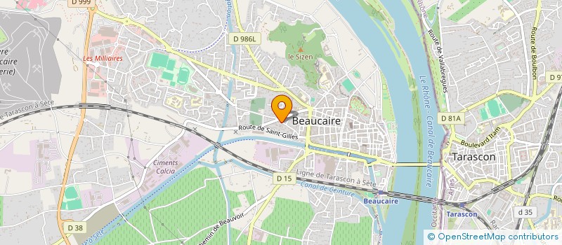 localisation de l'entreprise SARL REPARATION ET VENTE VEHICULES AUTOM à BEAUCAIRE